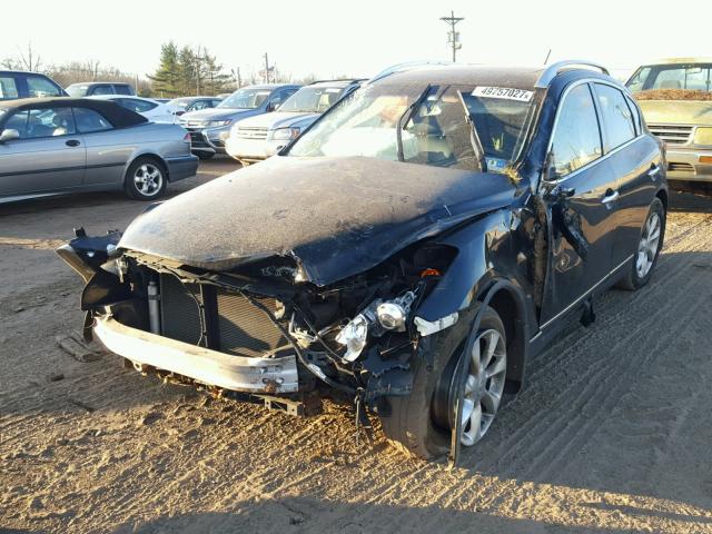 JNKAJ09F58M356861 - 2008 INFINITI EX35 BASE BLACK photo 2