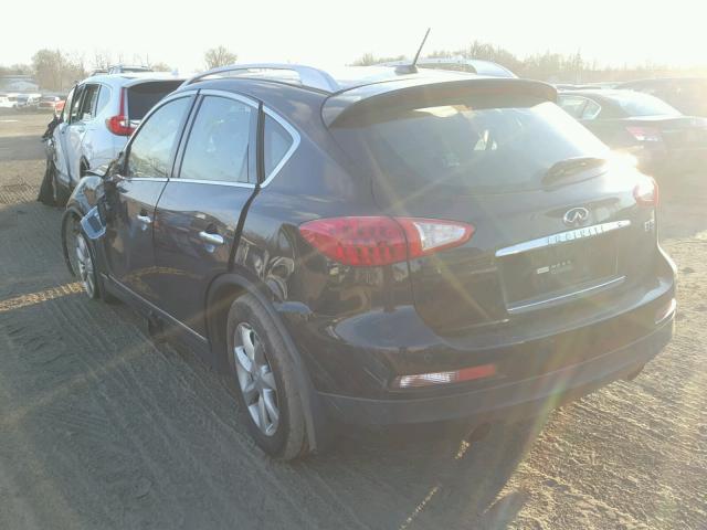 JNKAJ09F58M356861 - 2008 INFINITI EX35 BASE BLACK photo 3
