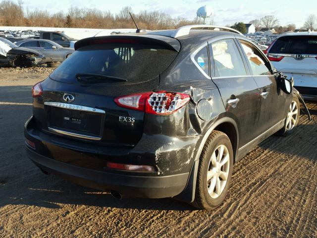 JNKAJ09F58M356861 - 2008 INFINITI EX35 BASE BLACK photo 4