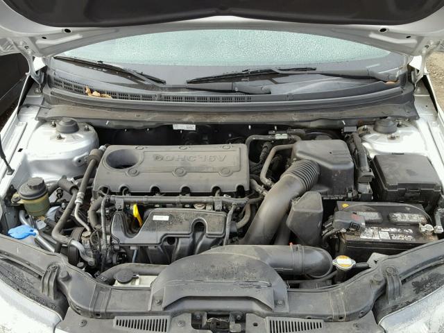 KNAFU4A21A5209156 - 2010 KIA FORTE EX SILVER photo 7