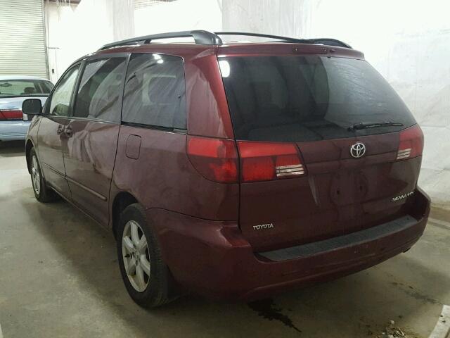 5TDZA23C45S374752 - 2005 TOYOTA SIENNA CE RED photo 3