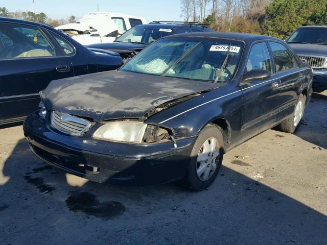 1YVGF22C0W5693898 - 1998 MAZDA 626 DX BLACK photo 2