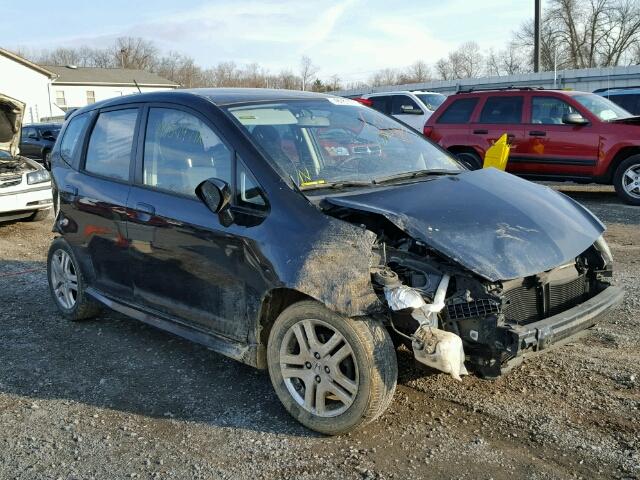 JHMGD38688S060913 - 2008 HONDA FIT SPORT BLACK photo 1