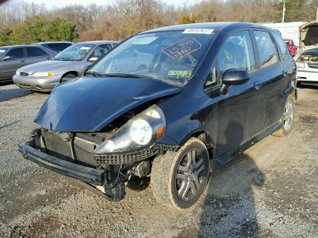 JHMGD38688S060913 - 2008 HONDA FIT SPORT BLACK photo 2