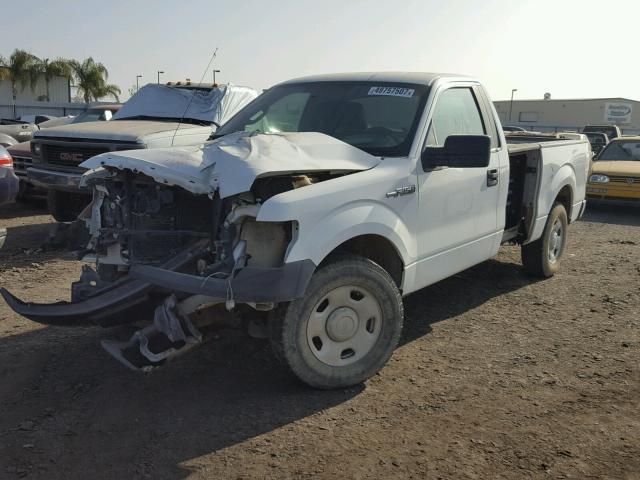 1FTRF12W59KA82869 - 2009 FORD F150 WHITE photo 2