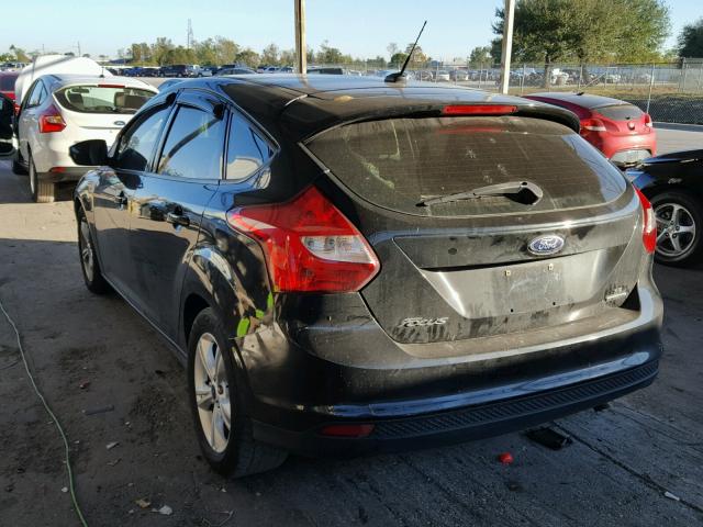 1FADP3K20EL395547 - 2014 FORD FOCUS SE BLACK photo 3