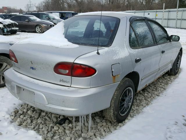 1G1JC5242Y7441472 - 2000 CHEVROLET CAVALIER SILVER photo 4