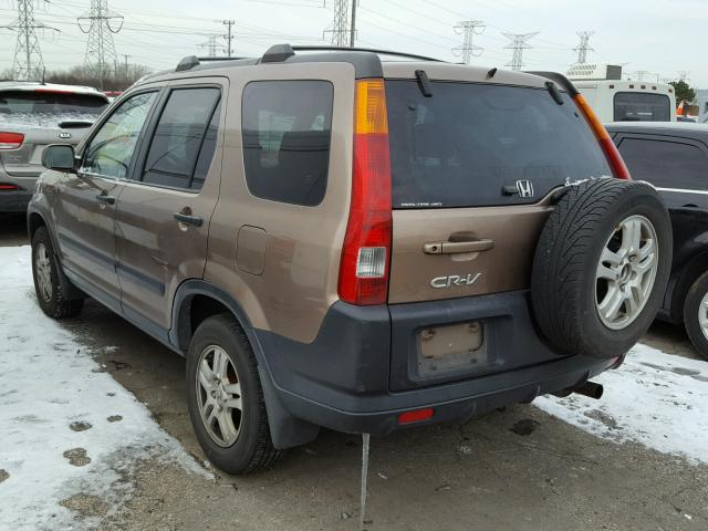 JHLRD78882C024792 - 2002 HONDA CR-V EX BROWN photo 3