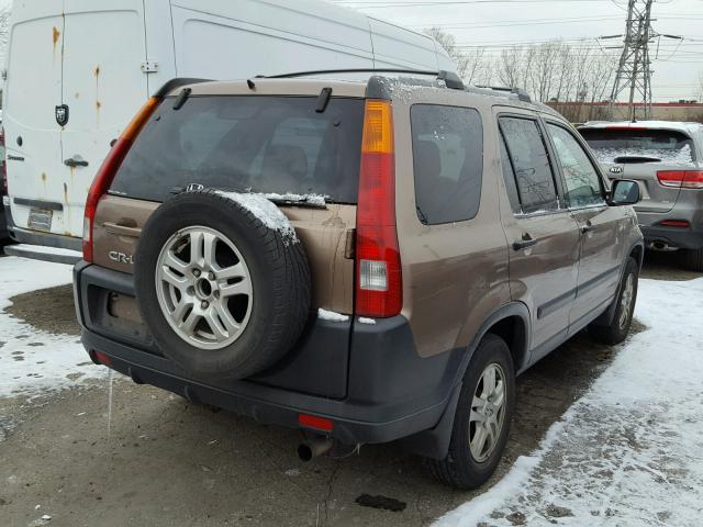 JHLRD78882C024792 - 2002 HONDA CR-V EX BROWN photo 4