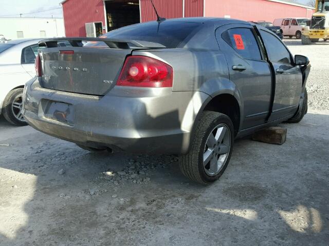 1C3CDZCB4CN220904 - 2012 DODGE AVENGER SX SILVER photo 4