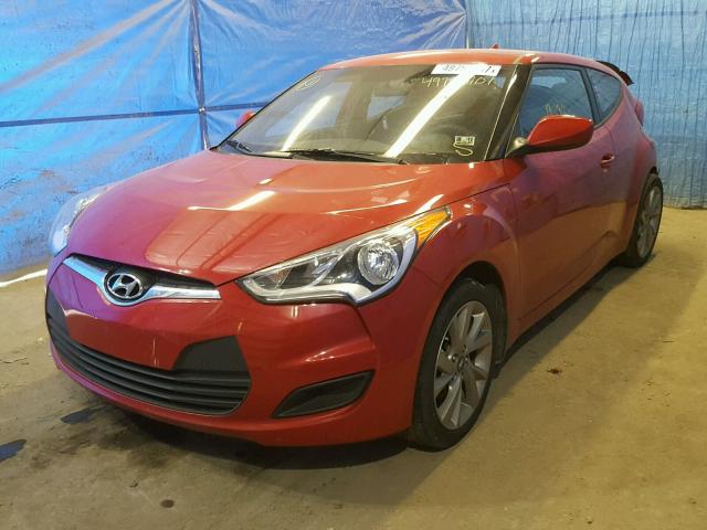 KMHTC6AD4GU287141 - 2016 HYUNDAI VELOSTER B RED photo 2