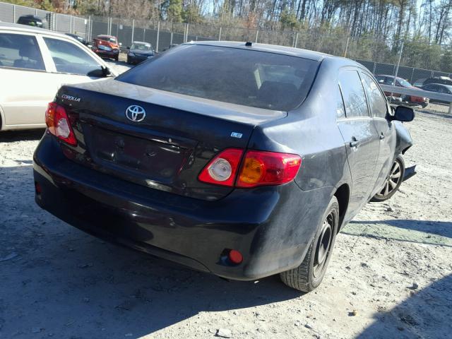 JTDBL40E19J006769 - 2009 TOYOTA COROLLA BA BLACK photo 4