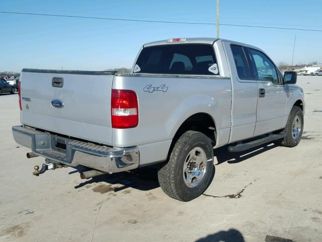 1FTPX145X4FA06834 - 2004 FORD F150 SILVER photo 4