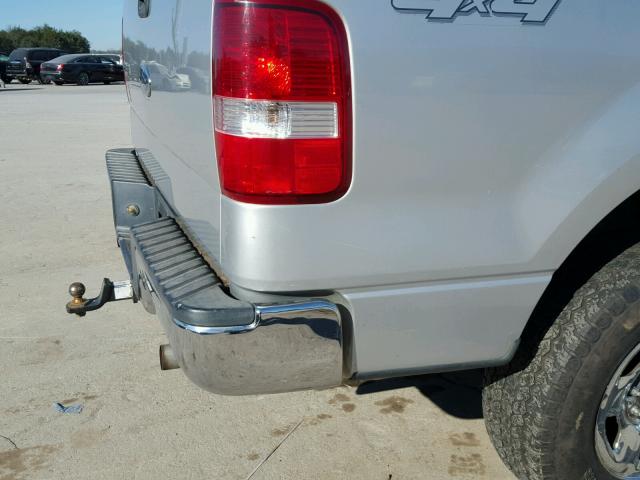 1FTPX145X4FA06834 - 2004 FORD F150 SILVER photo 9