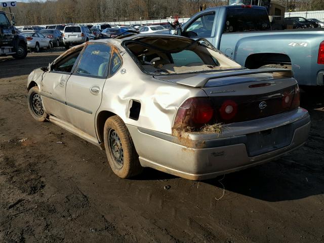 2G1WH52K139249490 - 2003 CHEVROLET IMPALA LS GOLD photo 3