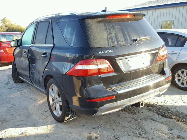 4JGDA5JBXEA405341 - 2014 MERCEDES-BENZ ML 350 BLACK photo 3