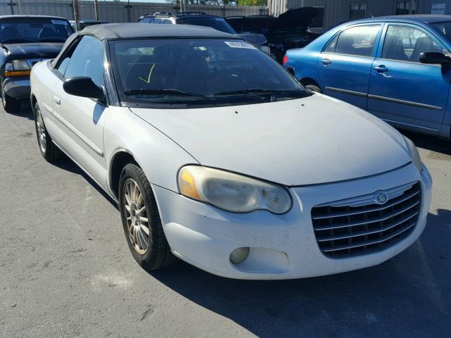 1C3EL55R54N218420 - 2004 CHRYSLER SEBRING LX WHITE photo 1