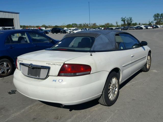 1C3EL55R54N218420 - 2004 CHRYSLER SEBRING LX WHITE photo 4