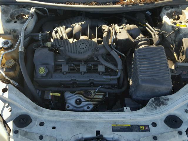 1C3EL55R54N218420 - 2004 CHRYSLER SEBRING LX WHITE photo 7