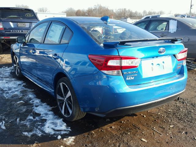 4S3GKAL6XH1623209 - 2017 SUBARU IMPREZA SP BLUE photo 3