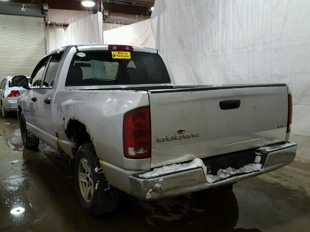 1D7HA18N83S111402 - 2003 DODGE RAM 1500 S SILVER photo 3