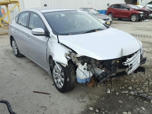 3N1AB7AP3FY297821 - 2015 NISSAN SENTRA S SILVER photo 1