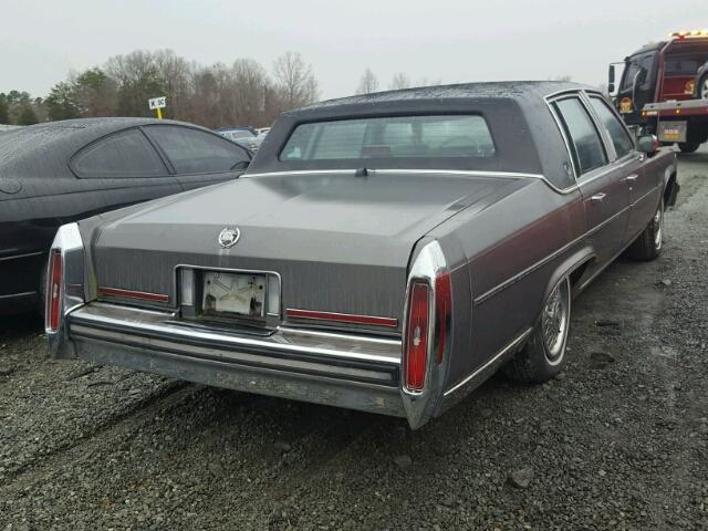 1G6DW51Y2H9747045 - 1987 CADILLAC BROUGHAM GRAY photo 4