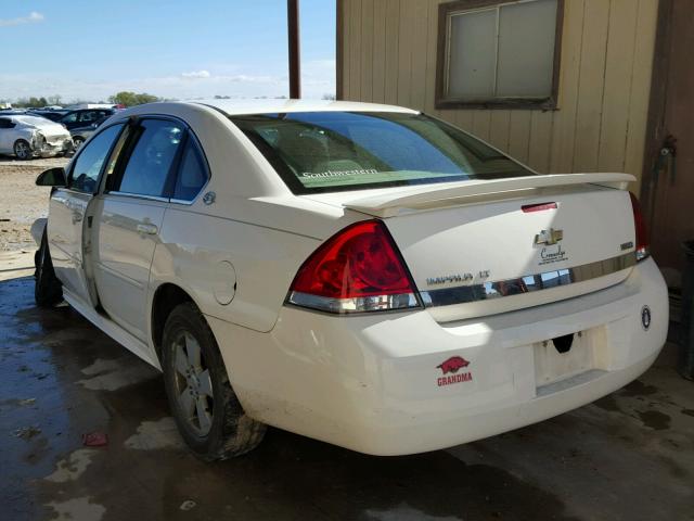 2G1WT57K891237965 - 2009 CHEVROLET IMPALA 1LT WHITE photo 3