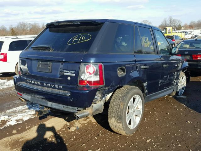 SALSH2E42BA273357 - 2011 LAND ROVER RANGE ROVE BLUE photo 4