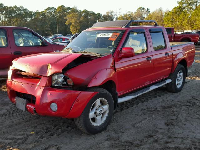 1N6ED27TX1C350674 - 2001 NISSAN FRONTIER C RED photo 2