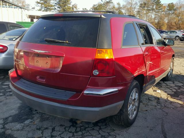 2C4GM68415R475036 - 2005 CHRYSLER PACIFICA T RED photo 4