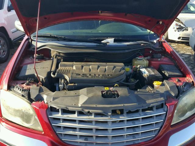 2C4GM68415R475036 - 2005 CHRYSLER PACIFICA T RED photo 7