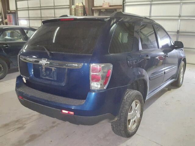 2CNDL23F386308945 - 2008 CHEVROLET EQUINOX LS BLUE photo 4