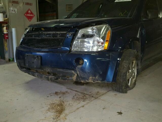 2CNDL23F386308945 - 2008 CHEVROLET EQUINOX LS BLUE photo 9