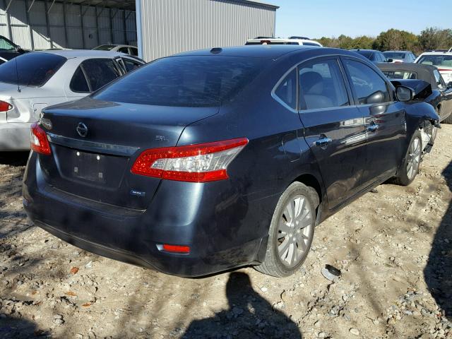 3N1AB7AP7DL624019 - 2013 NISSAN SENTRA S CHARCOAL photo 4