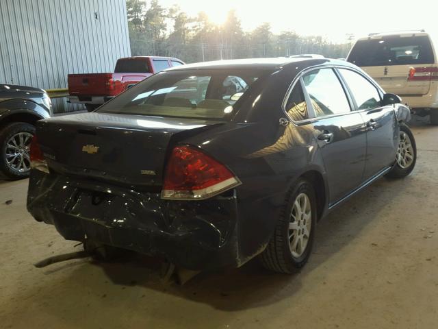 2G1WS553681239730 - 2008 CHEVROLET IMPALA POL BLACK photo 4