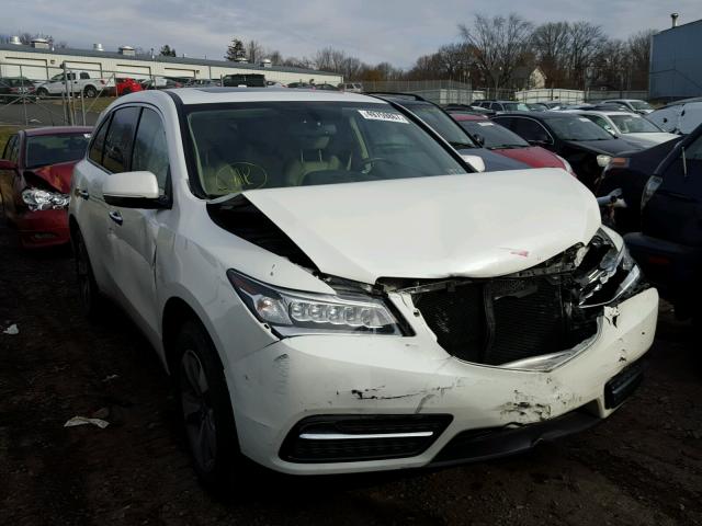 5FRYD4H25FB018720 - 2015 ACURA MDX WHITE photo 1