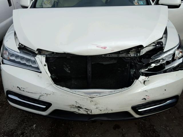 5FRYD4H25FB018720 - 2015 ACURA MDX WHITE photo 7