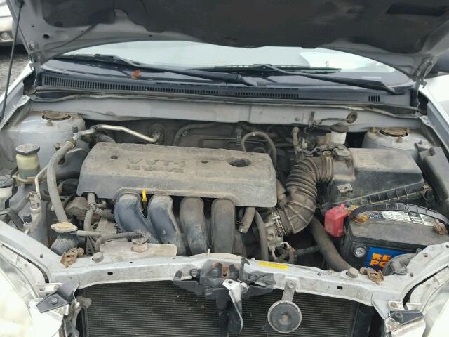 2T1BR32E65C460074 - 2005 TOYOTA COROLLA CE SILVER photo 7