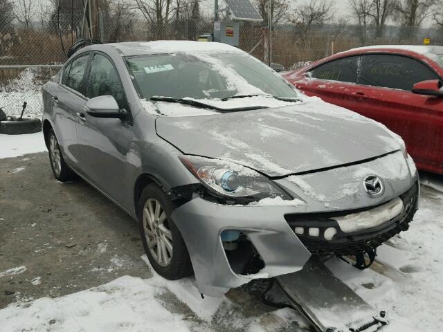 JM1BL1WP7D1727162 - 2013 MAZDA 3 I GRAY photo 1