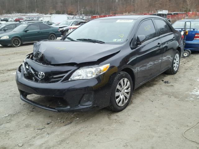 2T1BU4EE2DC056414 - 2013 TOYOTA COROLLA BA BLACK photo 2