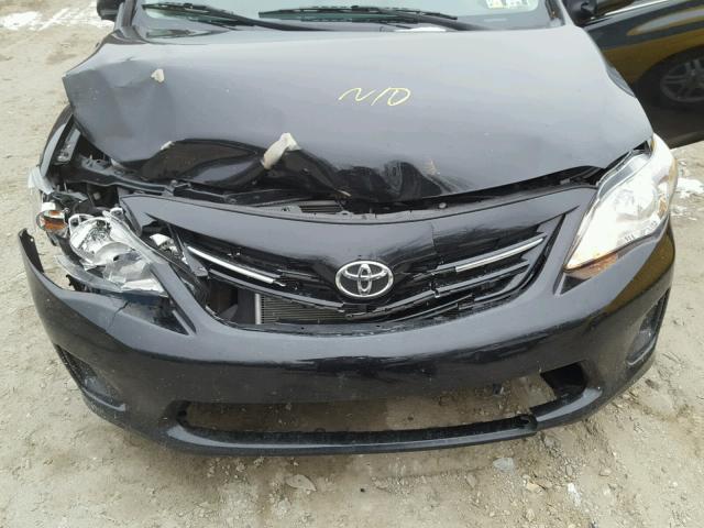 2T1BU4EE2DC056414 - 2013 TOYOTA COROLLA BA BLACK photo 7