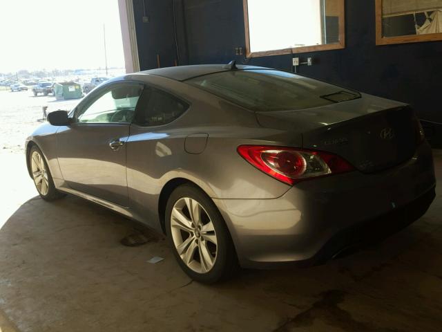 KMHHT6KDXAU037088 - 2010 HYUNDAI GENESIS CO GRAY photo 3