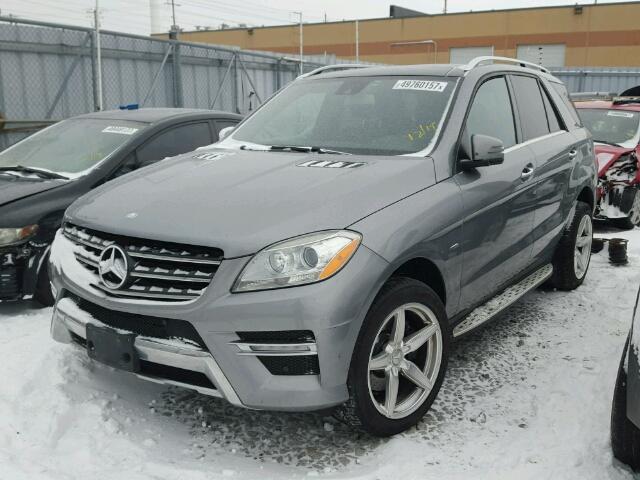 4JGDA2EB5CA040296 - 2012 MERCEDES-BENZ ML 350 BLU GRAY photo 2