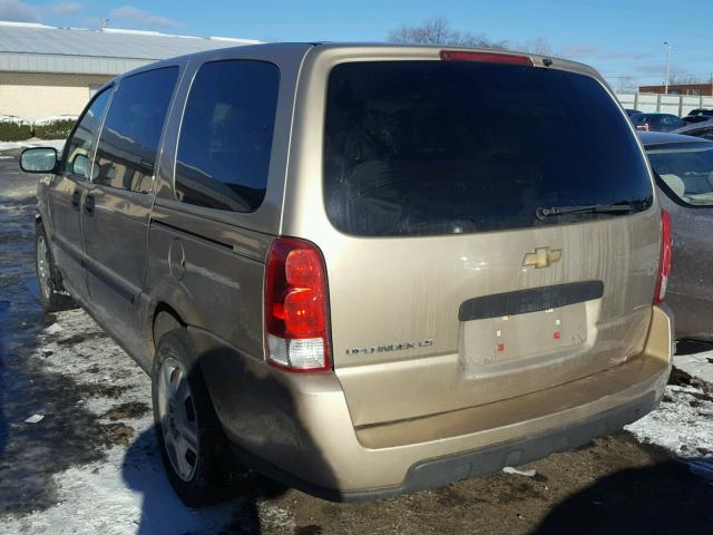 1GNDV23L86D114115 - 2006 CHEVROLET UPLANDER L TAN photo 3