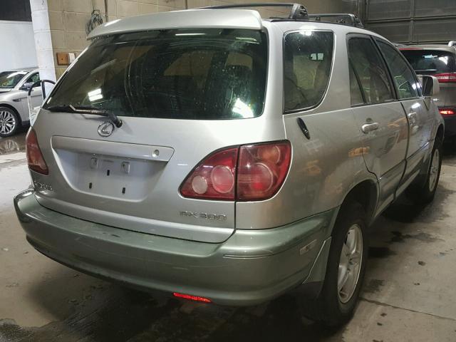 JT6HF10U6X0013623 - 1999 LEXUS RX 300 SILVER photo 4