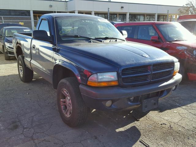 1D7GG36N73S260005 - 2003 DODGE DAKOTA SPO BLUE photo 1