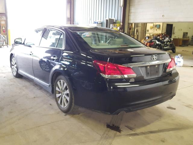 4T1BK3DB9CU460556 - 2012 TOYOTA AVALON BAS BLACK photo 3
