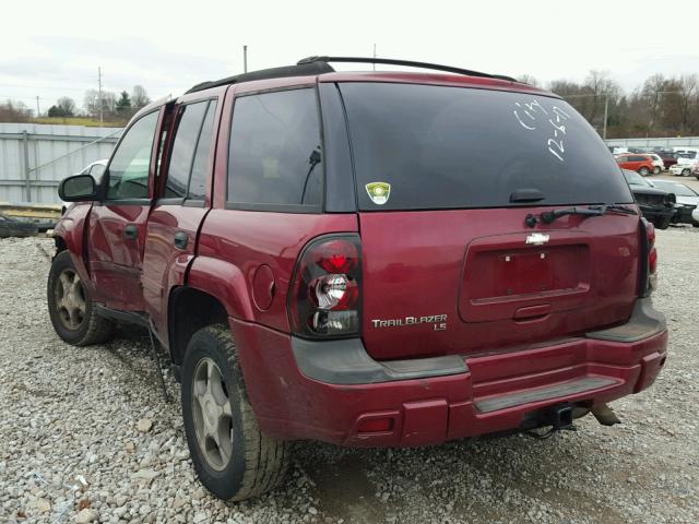 1GNDS13S162314808 - 2006 CHEVROLET TRAILBLAZE RED photo 3