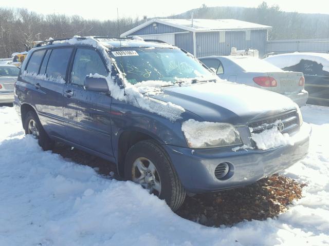 JTEHD21A930025022 - 2003 TOYOTA HIGHLANDER BLUE photo 9